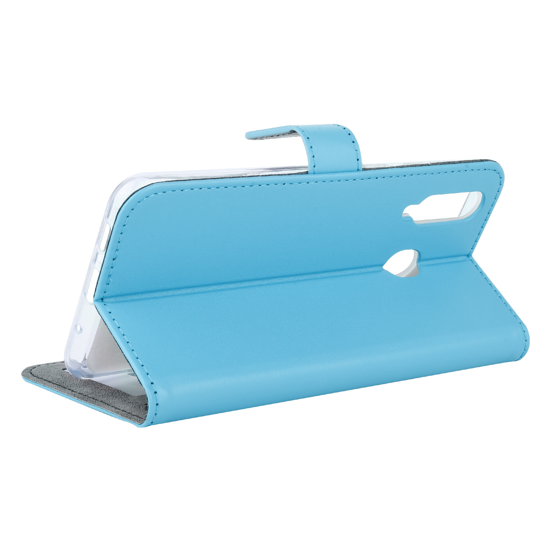 Blauw hoesje Samsung Galaxy A8s Book Case - Pasjeshouder - Magneetsluiting, foto 5 van 6