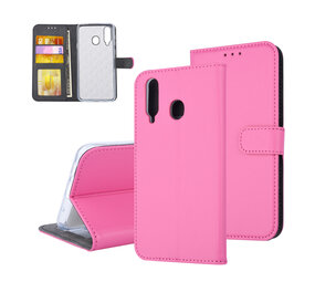 Felroze hoesje Samsung Galaxy A8s Book Case - Pasjeshouder - Magneetsluiting Felroze hoesje Samsung Galaxy A8s Book Case - Pasjeshouder - Magneetsluiting