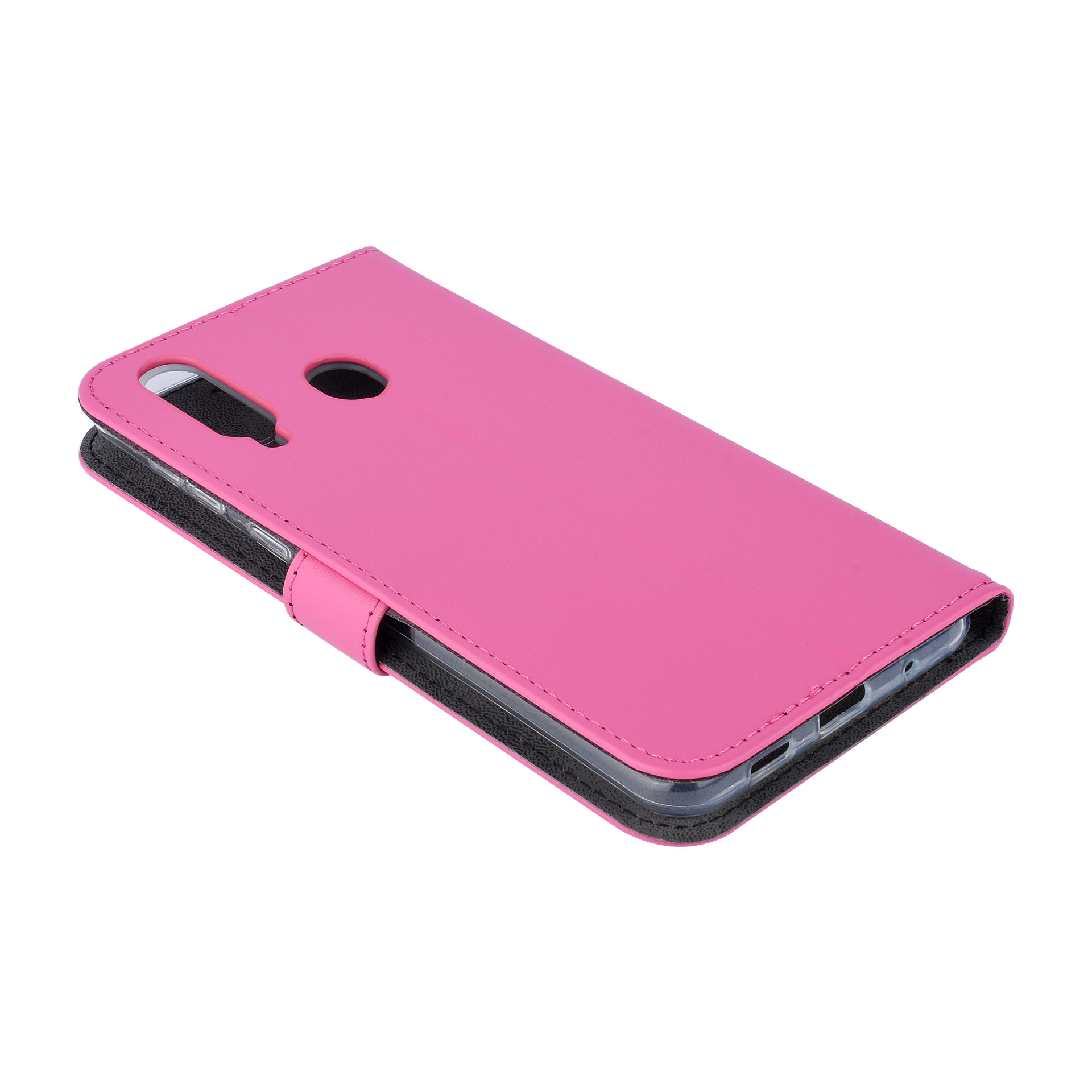 Felroze hoesje Samsung Galaxy A8s Book Case - Pasjeshouder - Magneetsluiting, foto 3 van 6