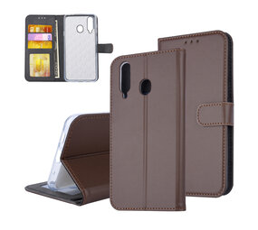 Samsung Galaxy A8s Titulaire de la carte Marron Book type housse - Fermeture magnétique Samsung Galaxy A8s Titulaire de la carte Marron Book type housse - Fermeture magnétique