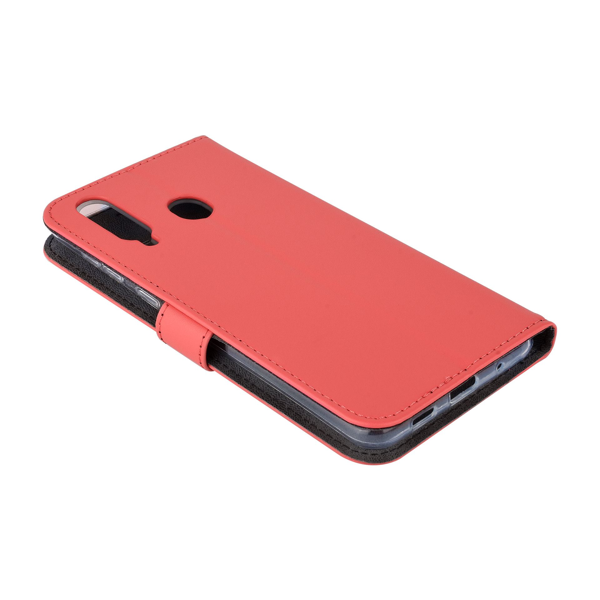 Rood hoesje Samsung Galaxy A8s Book Case - Pasjeshouder - Magneetsluiting, foto 3 van 6