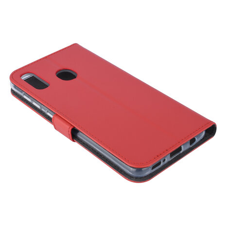 Samsung Galaxy A20 Kartenhalter Rot Book-Case hul -Magnetverschluss - Kunststof;TPU Samsung Galaxy A20 Kartenhalter Rot Book-Case hul -Magnetverschluss - Kunststof;TPU