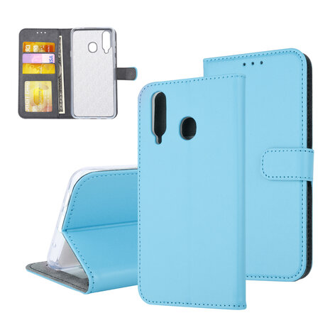 Samsung Galaxy A8s Kartenhalter Blau Book-Case hul -Magnetverschluss - Kunststof;TPU Samsung Galaxy A8s Kartenhalter Blau Book-Case hul -Magnetverschluss - Kunststof;TPU
