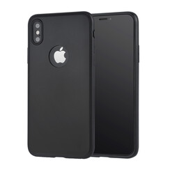 Binnenstructuur Zwart TPU Backcover voor Apple iPhone X-Xs -Zacht en duurzaam - TPU