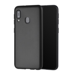 Structure intérieure Noir Silikonhülle pour Galaxy A20e Doux et durable