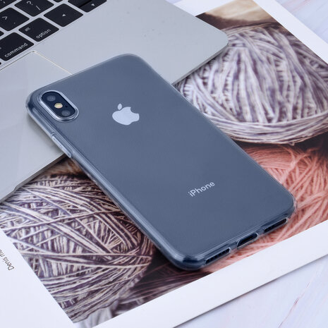 Binnenstructuur Transparant TPU Backcover voor Apple iPhone X;iPhone Xs -Zacht en duurzaam - TPU Binnenstructuur Transparant TPU Backcover voor Apple iPhone X;iPhone Xs -Zacht en duurzaam - TPU