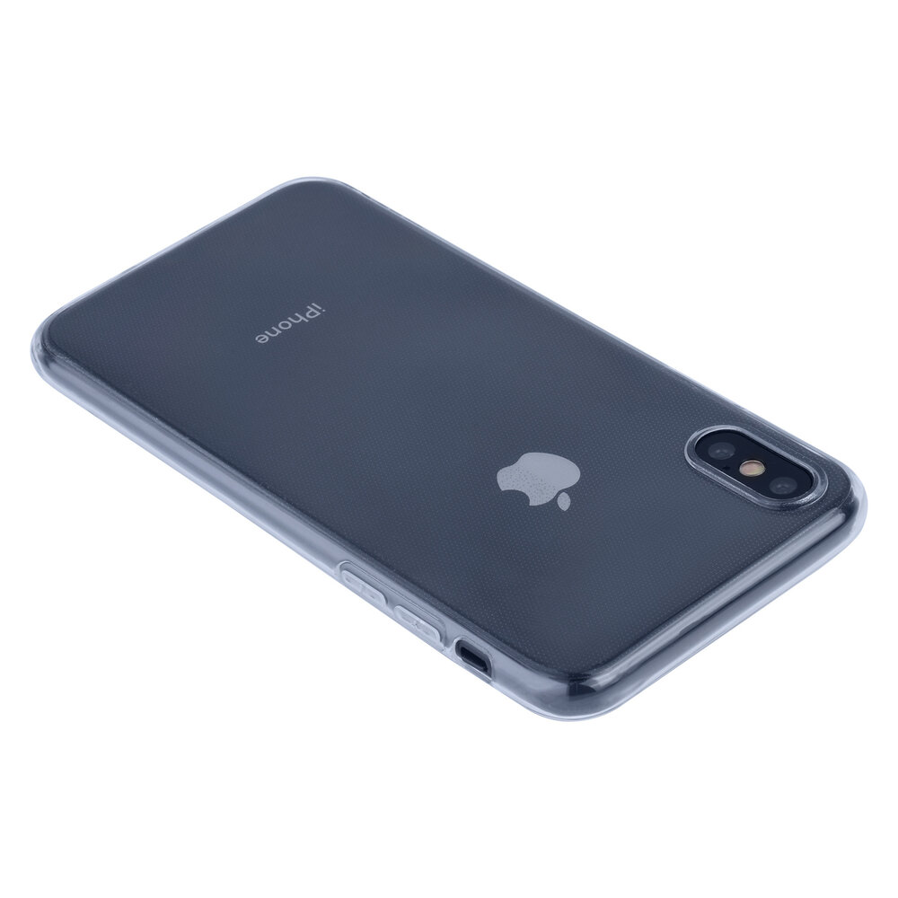 Binnenstructuur TPU Backcover hoesje voor Apple iPhone X-Xs -Zacht en duurzaam - Transparant Binnenstructuur TPU Backcover hoesje voor Apple iPhone X-Xs -Zacht en duurzaam - Transparant