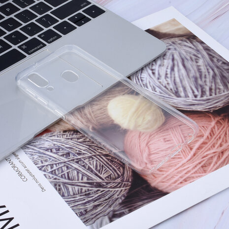 Structure intérieure Transparent Silikonhülle pour Galaxy A20e Doux et durable Structure intérieure Transparent Silikonhülle pour Galaxy A20e Doux et durable