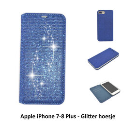 Apple iPhone 7 Plus; iPhone 8 Plus Titulaire de la carte Bleu Book type housse - Fermeture magnétique Apple iPhone 7 Plus; iPhone 8 Plus Titulaire de la carte Bleu Book type housse - Fermeture magnétique