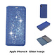 Blauw hoesje voor de iPhone X-Xs - Book Case - Pasjeshouder - Magneetsluiting Blauw hoesje voor de iPhone X-Xs - Book Case - Pasjeshouder - Magneetsluiting