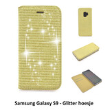 Samsung Galaxy S9 Titulaire de la carte Or Book type housse - Fermeture magnétique