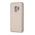 Samsung Galaxy S9 Kartenhalter Gold Book-Case hul -Magnetverschluss - Kunststof;TPU