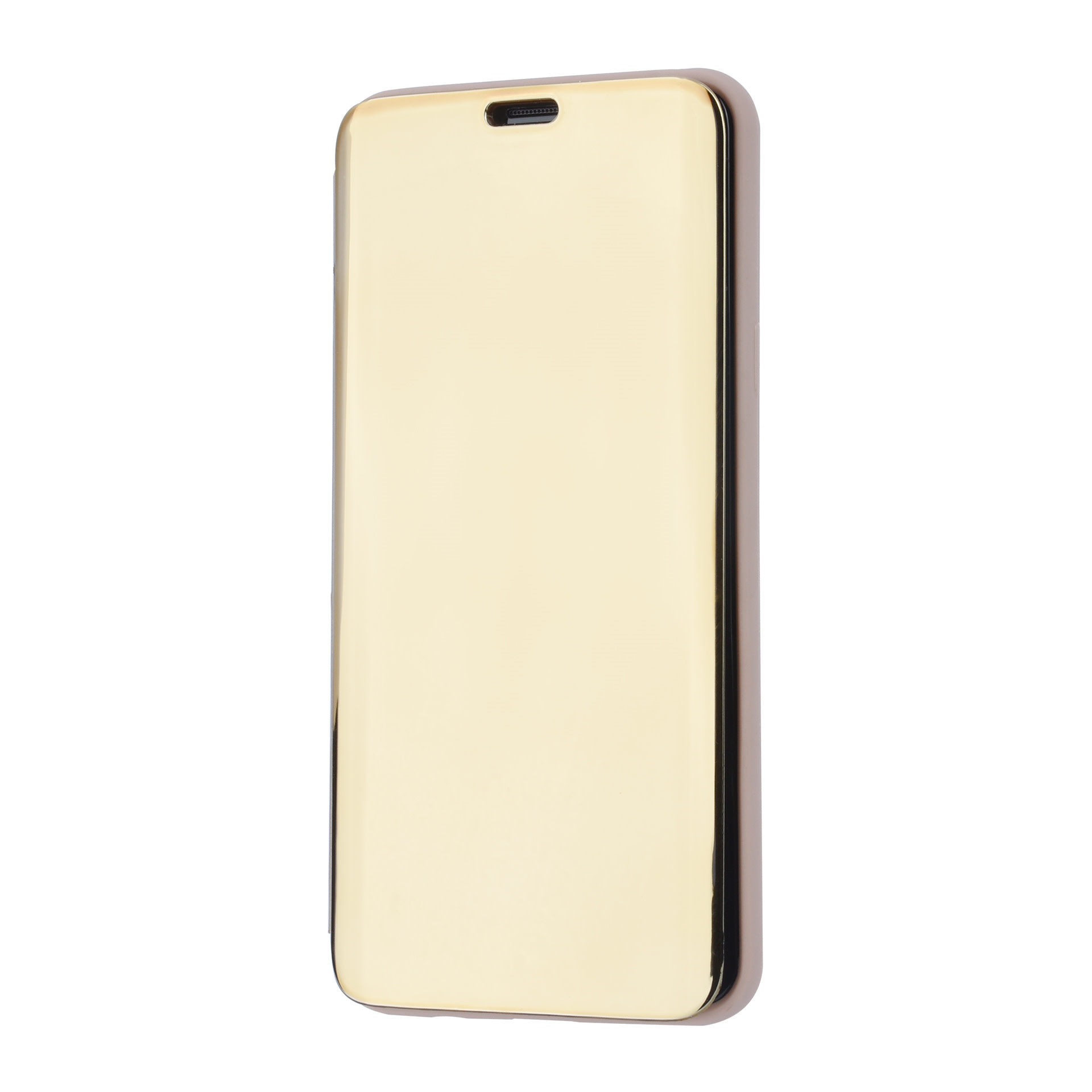 Samsung Galaxy S9+ Pasjeshouder Goud Booktype hoesje - Magneetsluiting - Kunststof;TPU