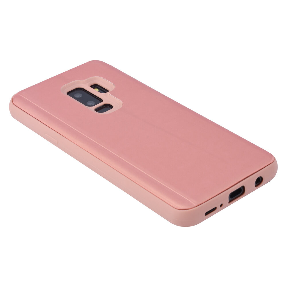 Samsung Galaxy S9+ Kartenhalter Pink Book-Case hul -Magnetverschluss - Kunststof;TPU Samsung Galaxy S9+ Kartenhalter Pink Book-Case hul -Magnetverschluss - Kunststof;TPU