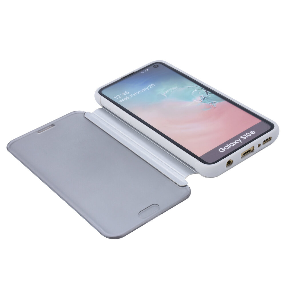 Book case voor Galaxy S10e - Zilver (S10e) Book case voor Galaxy S10e - Zilver (S10e)