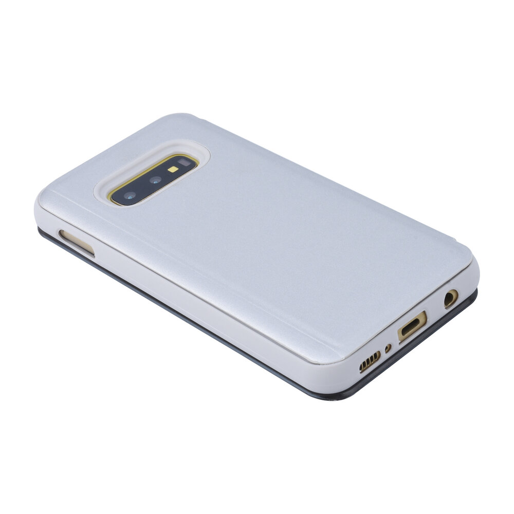 Book case voor Galaxy S10e - Zilver (S10e) Book case voor Galaxy S10e - Zilver (S10e)