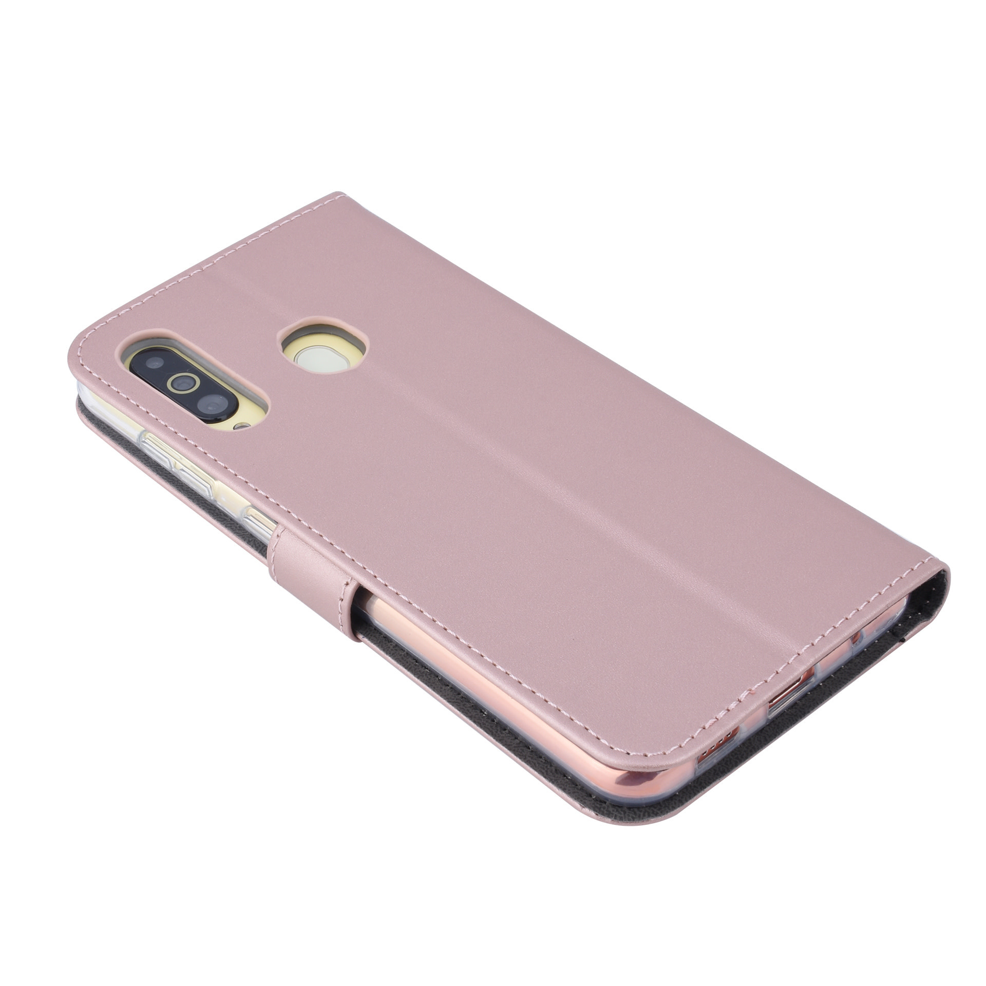Rose Gold hoesje Samsung Galaxy A60 - Book Case - Pasjeshouder - Magneetsluiting (A606F), foto 3 van 6