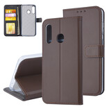 Samsung Galaxy M40 Titulaire de la carte Marron Book type housse - Fermeture magnétique