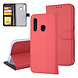 Rood hoesje Samsung Galaxy M40 - Book Case - Pasjeshouder - Magneetsluiting (M405F) Rood hoesje Samsung Galaxy M40 - Book Case - Pasjeshouder - Magneetsluiting (M405F)