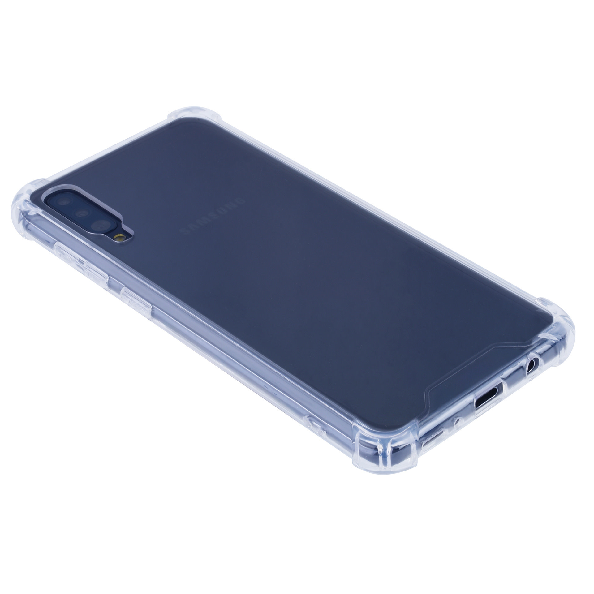 Samsung Galaxy A70 Shockproof Transparant Backcover hoesje - Schermbescherming - TPU, foto 2 van 3