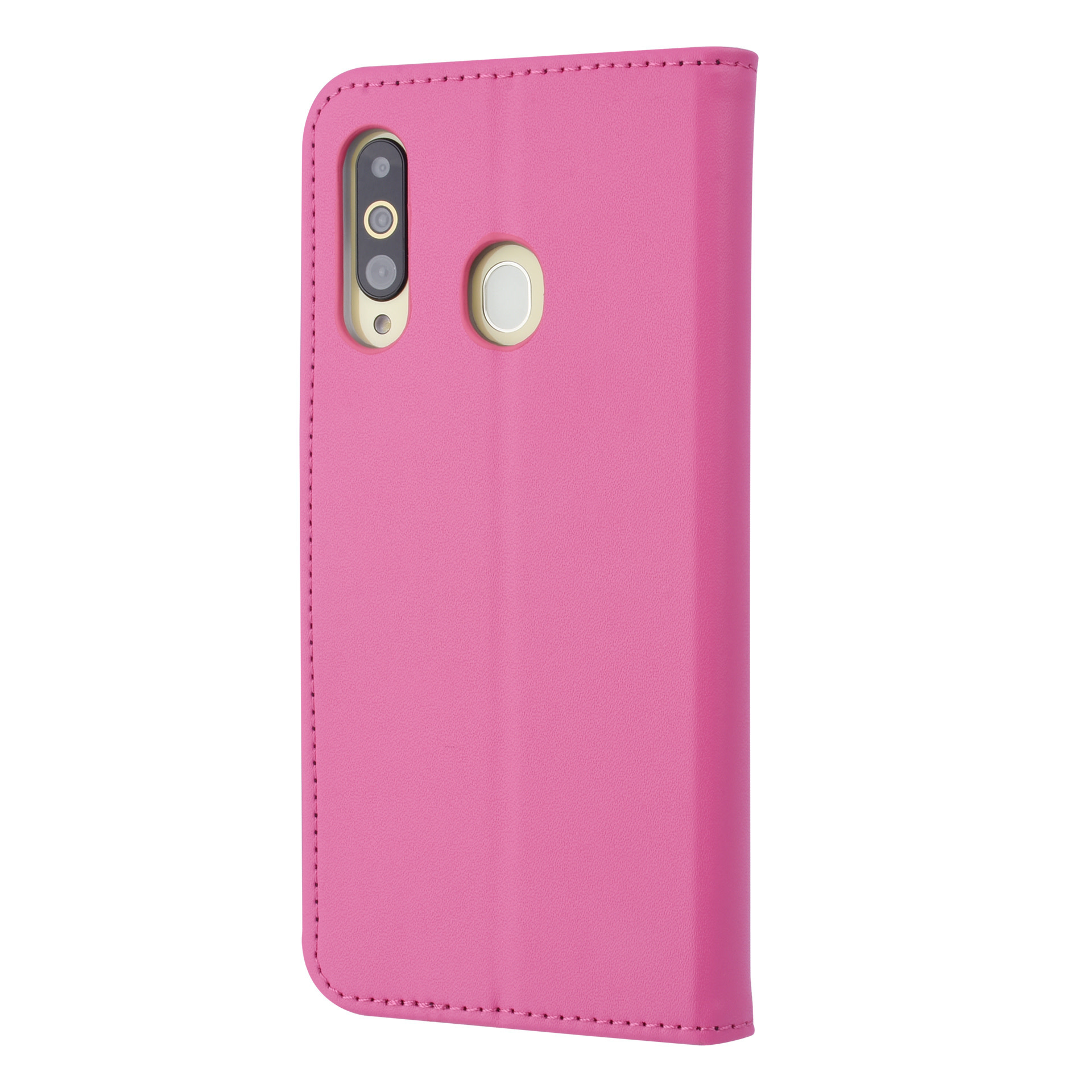 Felroze hoesje Samsung Galaxy A60 - Book Case - Pasjeshouder - Magneetsluiting (A606F), foto 5 van 6