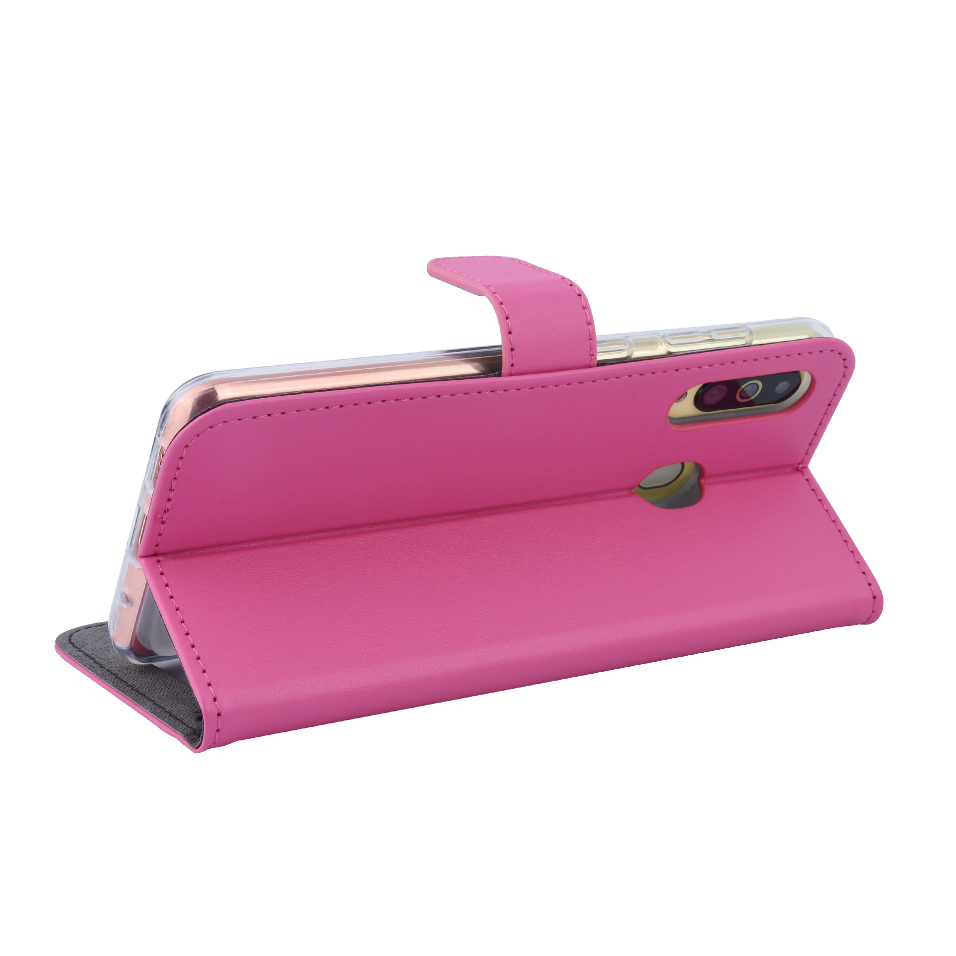 Felroze hoesje Samsung Galaxy A60 - Book Case - Pasjeshouder - Magneetsluiting (A606F), foto 6 van 6