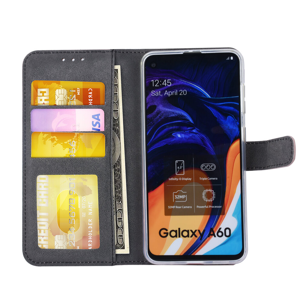 Samsung Galaxy A60 Kartenhalter Rose Gold Book-Case hul -Magnetverschluss - Kunstleer; TPU Samsung Galaxy A60 Kartenhalter Rose Gold Book-Case hul -Magnetverschluss - Kunstleer; TPU
