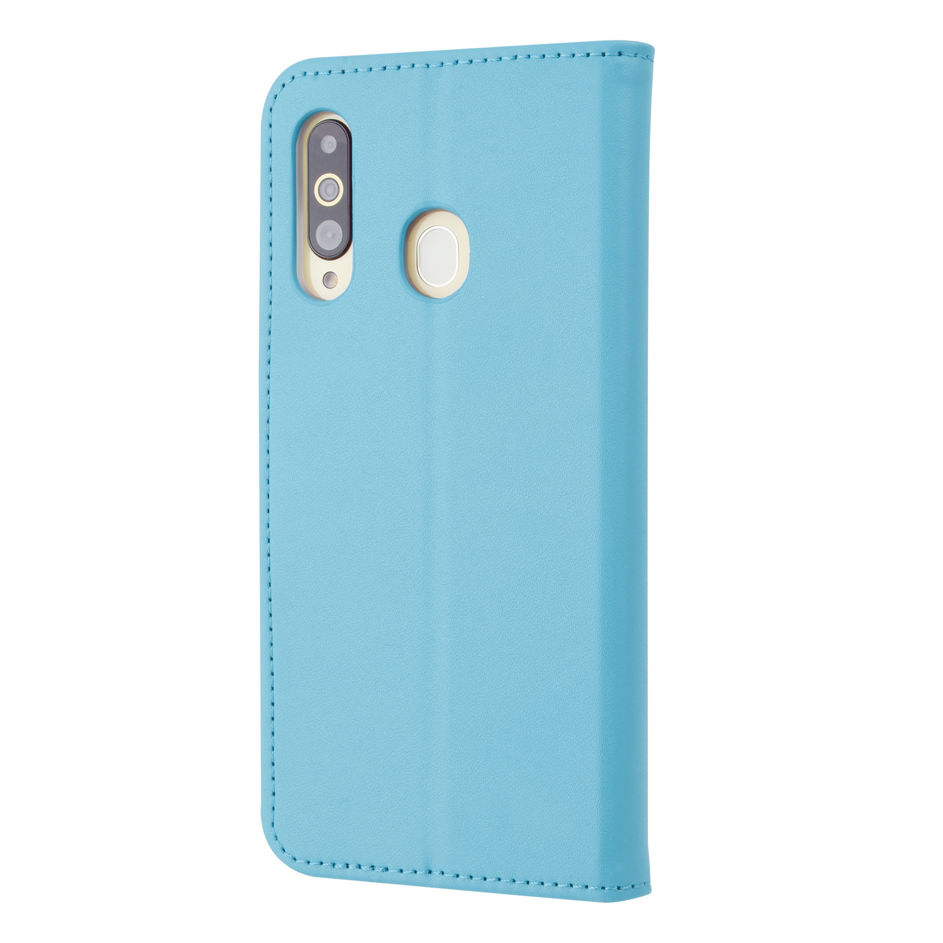 LichtBlauw hoesje Samsung Galaxy A60 - Book Case - Pasjeshouder - Magneetsluiting (A606F), foto 4 van 6