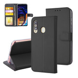 Samsung Galaxy A60 Kartenhalter Schwarz Book-Case hul -Magnetverschluss - Kunstleer; TPU Samsung Galaxy A60 Kartenhalter Schwarz Book-Case hul -Magnetverschluss - Kunstleer; TPU
