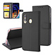 Zwart hoesje Samsung Galaxy A60 - Book Case - Pasjeshouder - Magneetsluiting (A606F) Zwart hoesje Samsung Galaxy A60 - Book Case - Pasjeshouder - Magneetsluiting (A606F)