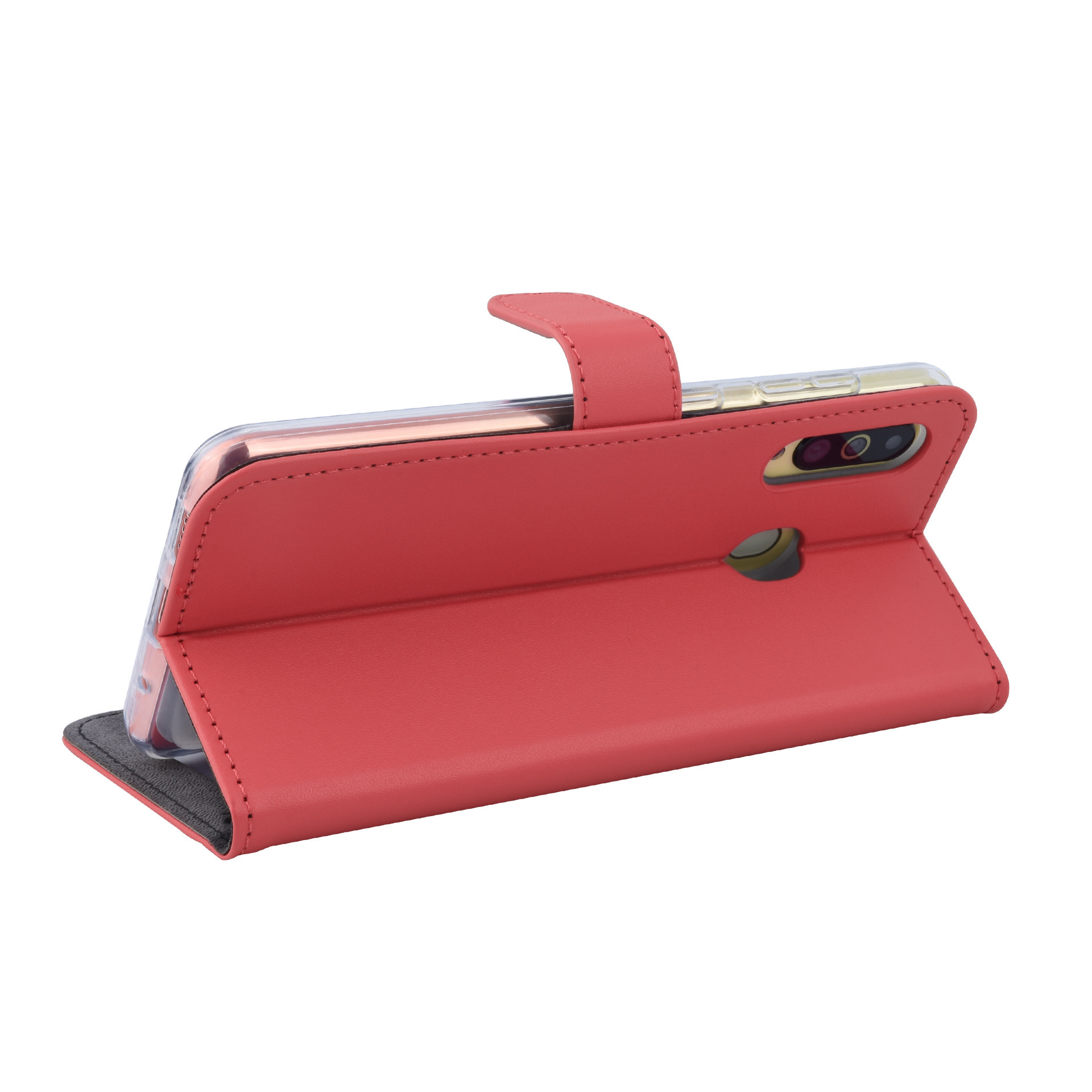 Rood hoesje Samsung Galaxy A60 - Book Case - Pasjeshouder - Magneetsluiting (A606F), foto 3 van 6