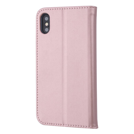 Apple iPhone X/Xs Titulaire de la carte Rose Or Book type housse - Fermeture magnétique Apple iPhone X/Xs Titulaire de la carte Rose Or Book type housse - Fermeture magnétique