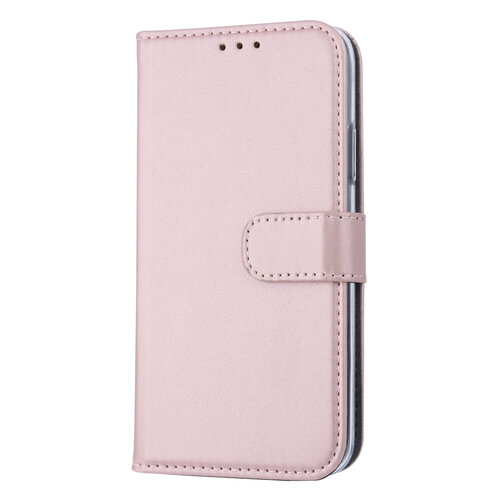 Apple iPhone X/Xs Kartenhalter Rose Gold Book-Case hul -Magnetverschluss - Kunstleer; TPU