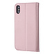 Apple iPhone X/Xs Card holder Rose Gold Book type case for iPhone X/Xs Magnetic closure Apple iPhone X/Xs Card holder Rose Gold Book type case for iPhone X/Xs Magnetic closure