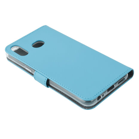 Samsung Galaxy A6s Titulaire de la carte L Bleu Book type housse - Fermeture magnétique Samsung Galaxy A6s Titulaire de la carte L Bleu Book type housse - Fermeture magnétique