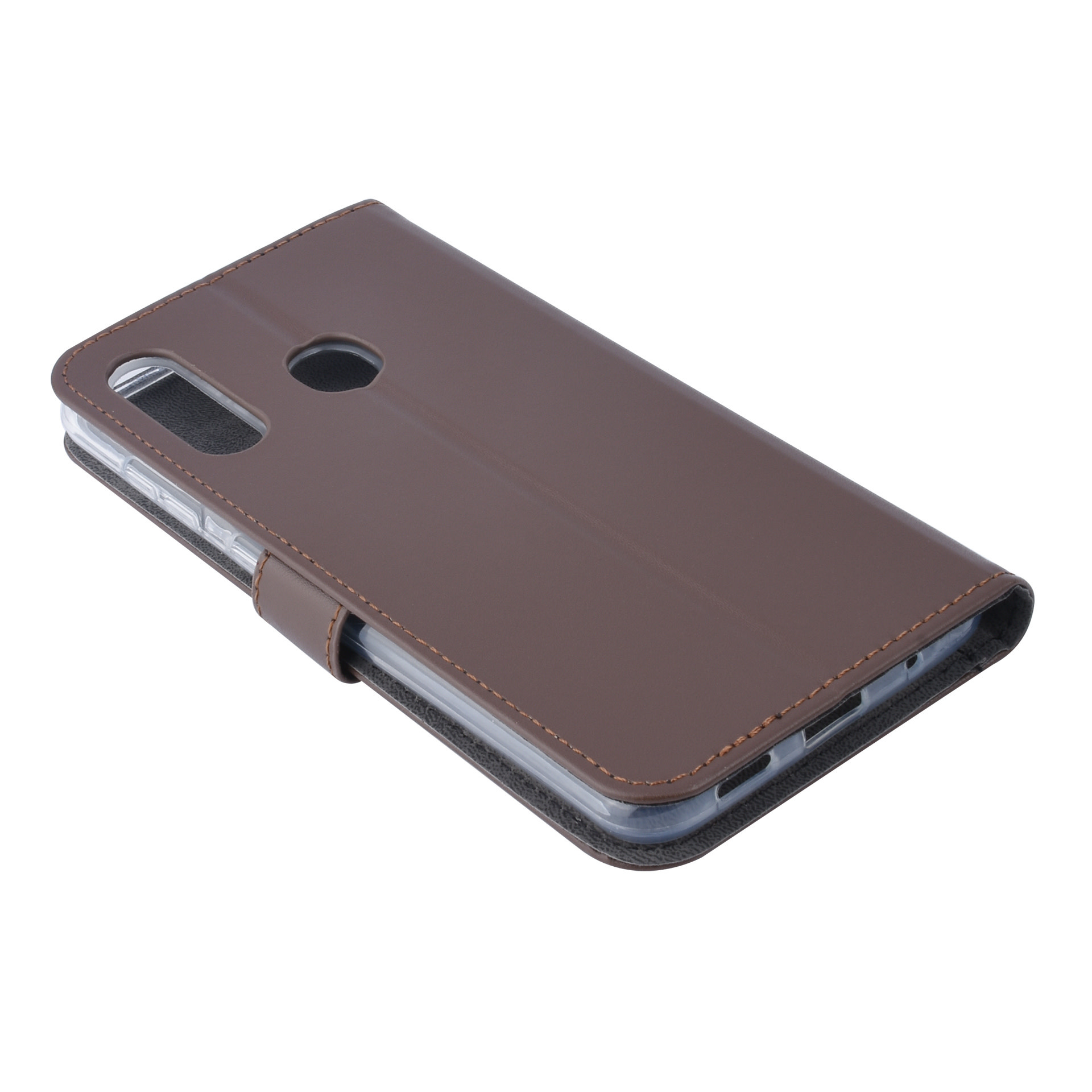 Bruin hoesje Samsung Galaxy M40 - Book Case - Pasjeshouder - Magneetsluiting (M405F), foto 6 van 6