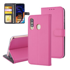 Felroze hoesje Samsung Galaxy A60 - Book Case - Pasjeshouder - Magneetsluiting (A606F)