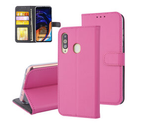 Samsung Galaxy A60 Card holder Hot Pink Book type case for Galaxy A60 Magnetic closure Samsung Galaxy A60 Card holder Hot Pink Book type case for Galaxy A60 Magnetic closure
