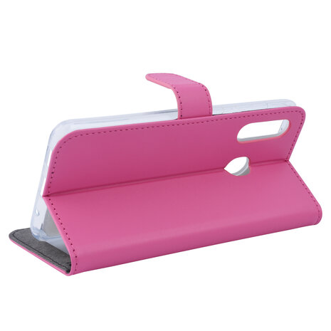 Samsung Galaxy M40 Titulaire de la carte Hot Rose Book type housse - Fermeture magnétique Samsung Galaxy M40 Titulaire de la carte Hot Rose Book type housse - Fermeture magnétique