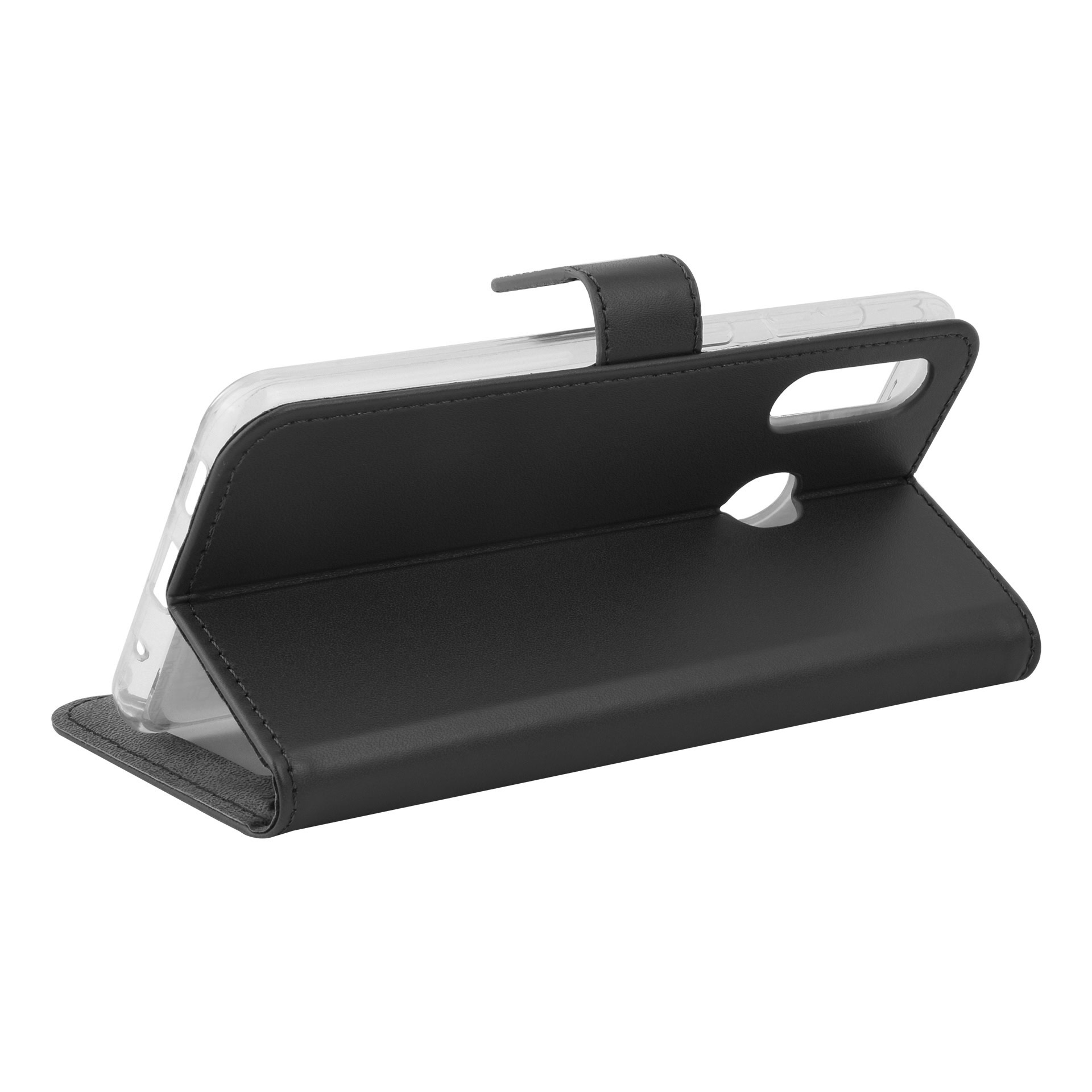 Zwart hoesje Samsung Galaxy M40 - Book Case - Pasjeshouder - Magneetsluiting (M405F), foto 5 van 6