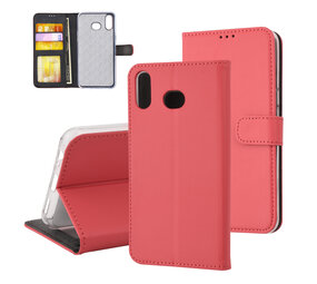 Samsung Galaxy A6s Titulaire de la carte Rouge Book type housse - Fermeture magnétique Samsung Galaxy A6s Titulaire de la carte Rouge Book type housse - Fermeture magnétique