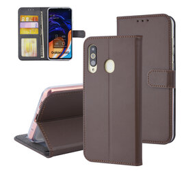 Samsung Galaxy A60 Card holder Brown Book type case for Galaxy A60 Magnetic closure Samsung Galaxy A60 Card holder Brown Book type case for Galaxy A60 Magnetic closure