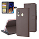 Bruin hoesje Samsung Galaxy A60 - Book Case - Pasjeshouder - Magneetsluiting (A606F) Bruin hoesje Samsung Galaxy A60 - Book Case - Pasjeshouder - Magneetsluiting (A606F)