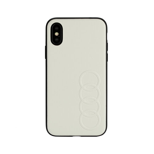 Audi Audi Back-Cover hul Apple iPhone XR TT Serie Weiß -Sythetic leather - Kunstleer; TPU