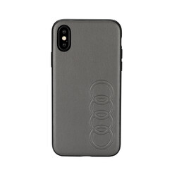 Audi Back-Cover hul Apple iPhone Xs Max TT Serie Schwarz -Sythetic leather - Kunstleer; TPU