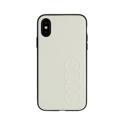 Audi Book-Case hul Apple iPhone Xs Max TT Serie Weiß -Sythetic leather - Kunstleer; TPU