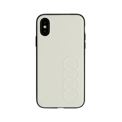 Audi book type housse Apple iPhone Xs Max TT Serie Blanc - Sythetic leather