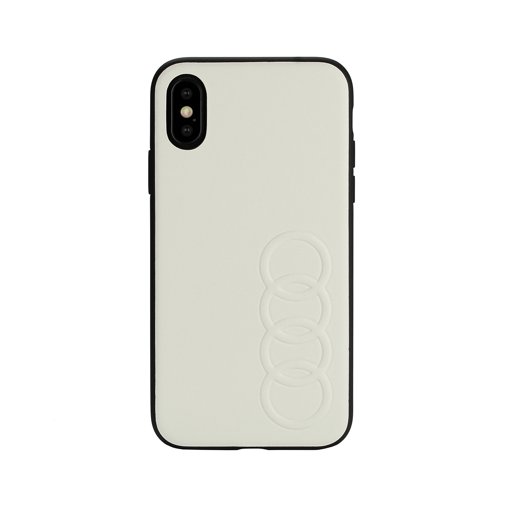 Audi Audi booktype hoesje TT Serie Apple iPhone Xs Max Wit - Sythetic leather - Kunstleer; TPU