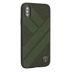 Lamborghini back cover coque Apple iPhone Xs Max Structure Vert - Silicone