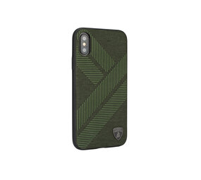 Lamborghini Lamborghini backcover hoesje Structure Apple iPhone Xs Max Groen - Silicone - TPU Lamborghini Lamborghini backcover hoesje Structure Apple iPhone Xs Max Groen - Silicone - TPU